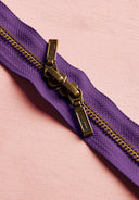 Zip Double Curseur Laiton - 40 cm