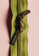 Zip Double Curseur Laiton - 40 cm