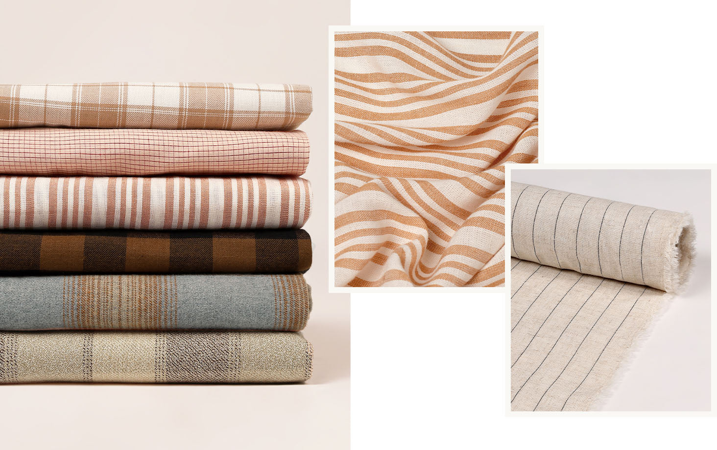 Tissu Rayures et Carreaux Atelier Brunette