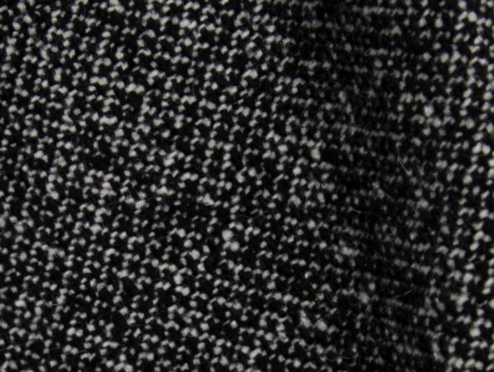 Tissu Lainage Moucheté Black & Off-White Atelier Brunette