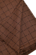 Check Havana Brown Fabric