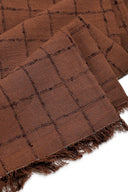 Check Havana Brown Fabric