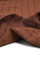 Check Havana Brown Fabric