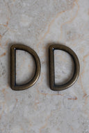 Passants demi rond 30 mm laiton x 2