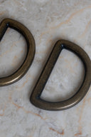 Passants demi rond 30 mm laiton x 2