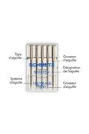 Sewing machine needles - n°60-80 x 5 - Microtex