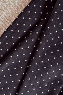 Polka Dot Fine Wale Corduroy Night Fabric Remnants