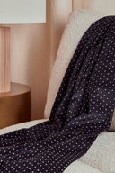 Polka Dot Fine Wale Corduroy Night Fabric Remnants