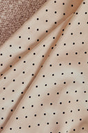 Polka Dot Fine Wale Corduroy Off-White Fabric