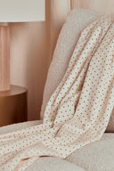 Polka Dot Fine Wale Corduroy Off-White Fabric