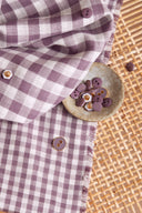 Gingham Off-White Divine Parma Fabric Remnants