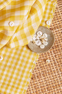 Tissu "Vichy Off-White Lemon"