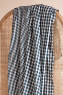 Gingham Off-White Smokey Fabric Remnants