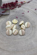 Boutons Wink Off-White - Blush