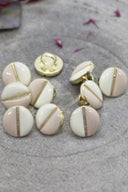 Boutons Wink Off-White - Blush