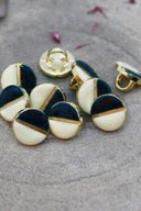 Boutons Wink Off-White - Forest