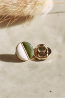 Boutons Wink Off-White - Ivy Green