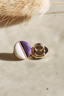 Boutons Wink Off-White - Majestic Purple