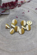 Boutons Wink Off-White - Mustard
