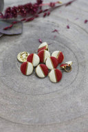 Boutons Wink Off-White - Terracotta