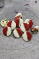 Boutons Wink Off-White - Terracotta