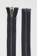 Zip Séparable Laiton - 60 cm