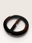 Anneau de ceinture en résine brun