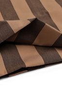 Tissu Stripes Oat Chocolate