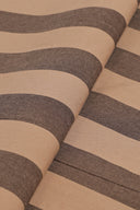 Tissu Stripes Oat Chocolate