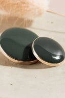 Extreme macro close-up of the buttons, with a blurred background evoking the floral styling of the scene.
