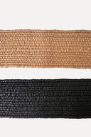 Raffia elastic 5 cm wide, flexible and durable, ideal for making clothing, accessories, belts and sewing projects.