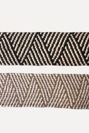 Two-tone raffia elastic 5 cm wide, combining flexibility and support.