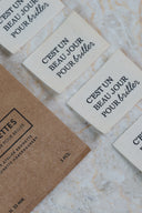 Pack étiquettes C'est un beau jour pour briller - Atelier Brunette - 3