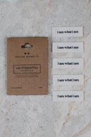 Pack étiquettes I am what I am - Atelier Brunette - 1