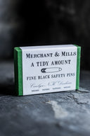 Fine black safety pins - Atelier Brunette - 1