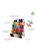 Wooden cone thread rack - 36 slots - Atelier Brunette - 3