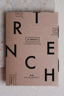 Trench Coat pattern – illustrated kraft envelope for the TRENCH, sewing pattern envelope – Atelier Brunette