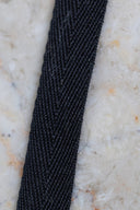 Ruban Chevron noir - Atelier Brunette - 1