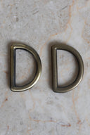 Passants demi rond 30 mm doré vieilli x 2 - Atelier Brunette - 1