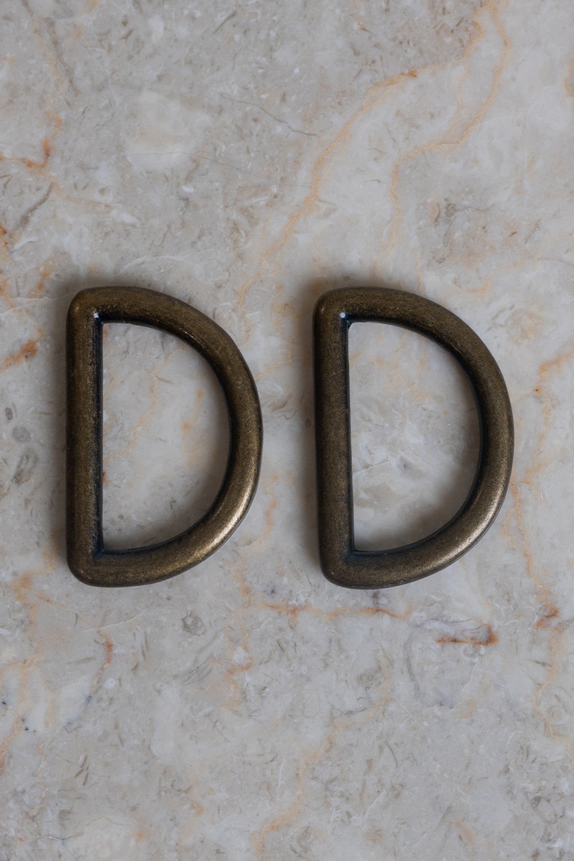 Passants demi rond 30 mm laiton x 2