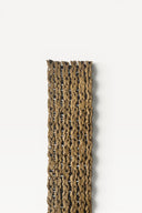 Woven raphia strap in olive, 4 cm wide, ideal for making bags, handles and accessories.