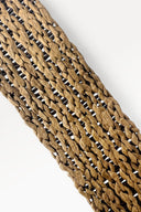 Woven raphia strap in olive, 4 cm wide, ideal for making bags, handles and accessories.