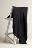 Chino stretch cotton fabric, deep charcoal grey, sold by the metre – soft and stretchy – Atelier Brunette