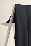 Chino stretch cotton fabric, deep charcoal grey, sold by the metre – soft and stretchy – Atelier Brunette