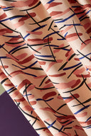 Tissu Fuji viscose imprimé rose blush pâle au mètre – léger et fluide – Atelier Brunette