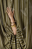 Fabric Gaïa viscose EcoVero printed ivy green deep sold by the metre – Atelier Brunette