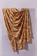 Fabric Imany printed caramel hazelnut sold by the metre – fluid and original – Atelier Brunette