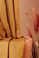 Tissu Lin Viscose Ochre au mètre - Atelier Brunette - 3