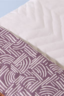 Fabric matelassé Hopscotch lavender purple sold by the metre – quilted texture – Atelier Brunette