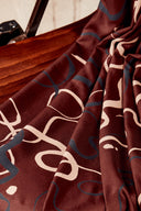 Fabric Misty viscose rust sold by the metre – light and fluid – Atelier Brunette